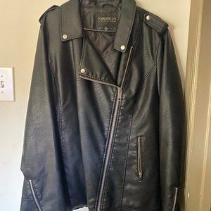 Forever21 Plus Size Faux Leather Moto Jacket